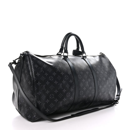 Louis Vuitton Monogram Eclipse Keepall Bandouliere 55 2 of 11