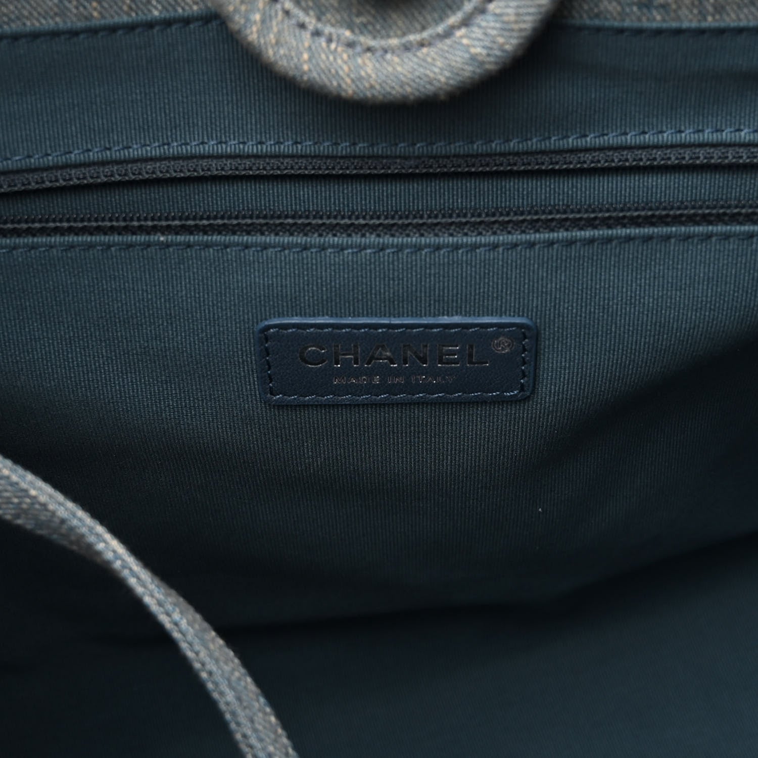 Chanel Denim Small Deauville Tote Light Blue 7 of 11