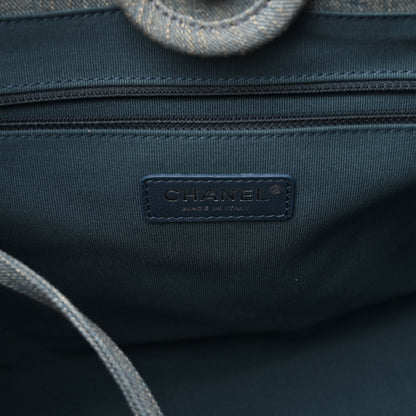 Chanel Denim Small Deauville Tote Light Blue 7 of 11