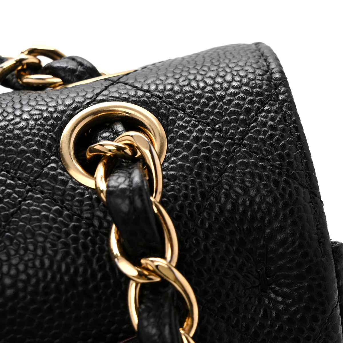 Chanel Caviar Quilted Jumbo Double Flap Black 13 of 14