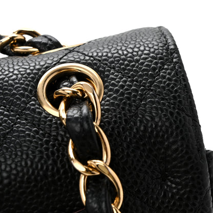Chanel Caviar Quilted Jumbo Double Flap Black 13 of 14