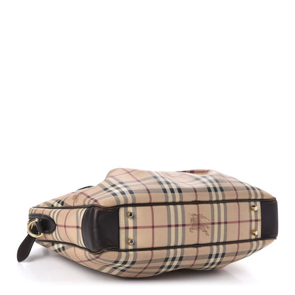 Burberry Haymarket Check Shoulder Bag Chocolate 4 of 12