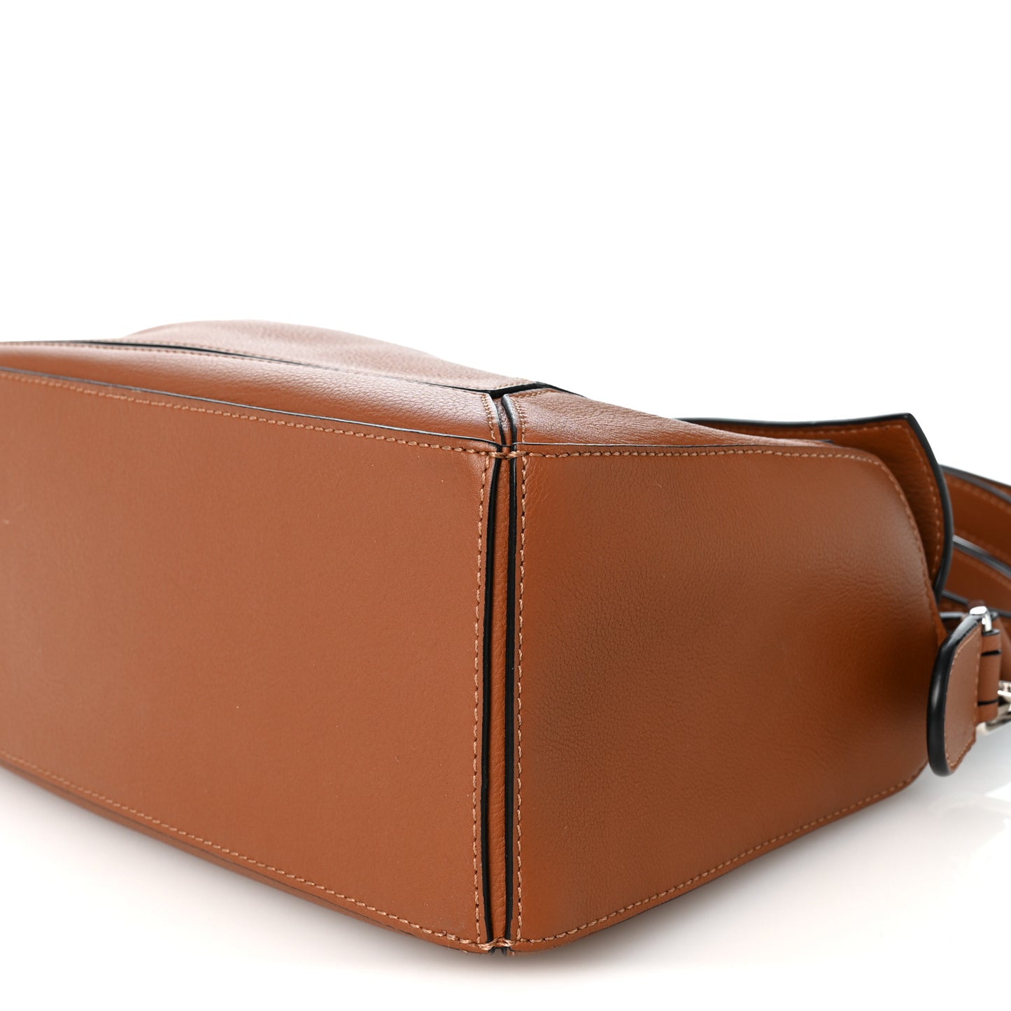 Grained Calfskin Small Puzzle Bag Tan
