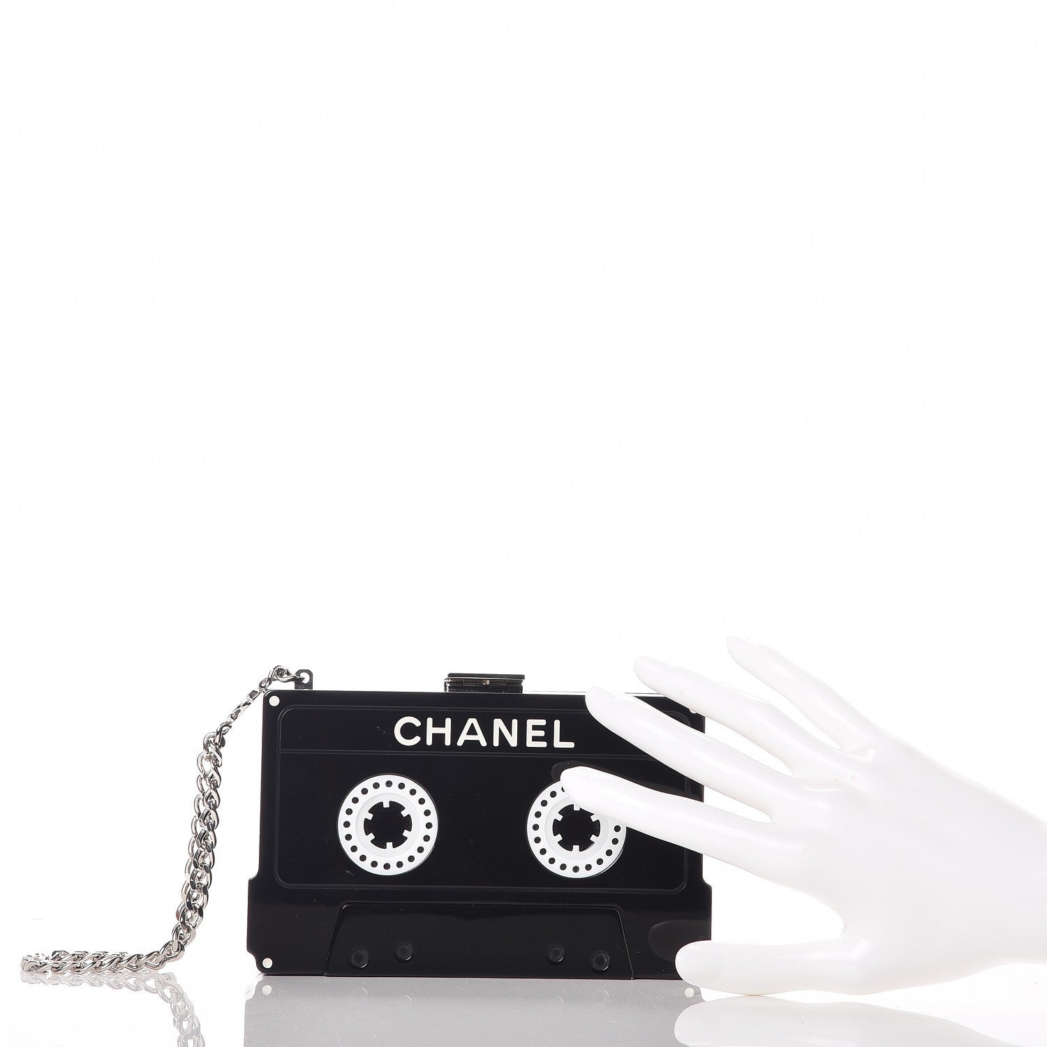 Chanel Lucite Cassette Clutch Black 3 of 8