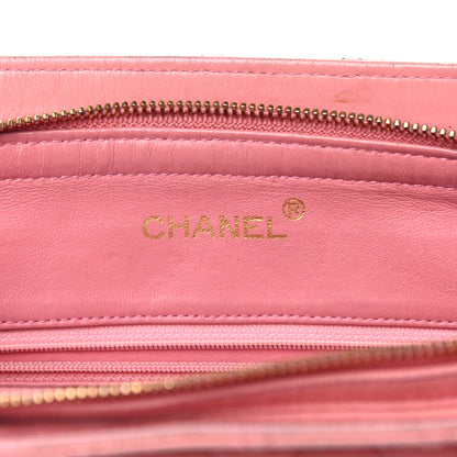 Chanel Lambskin Quilted Pocket Flap Shoulder Bag Pink 6 of 43