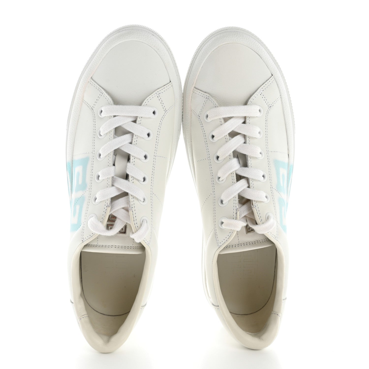 Givenchy X JOSH SMITH Calfskin City Sport Womens Sneakers 40 White Light Blue 2 of 12
