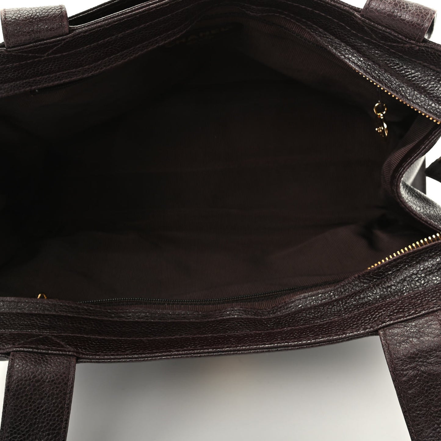Caviar Flap Shoulder Bag Brown