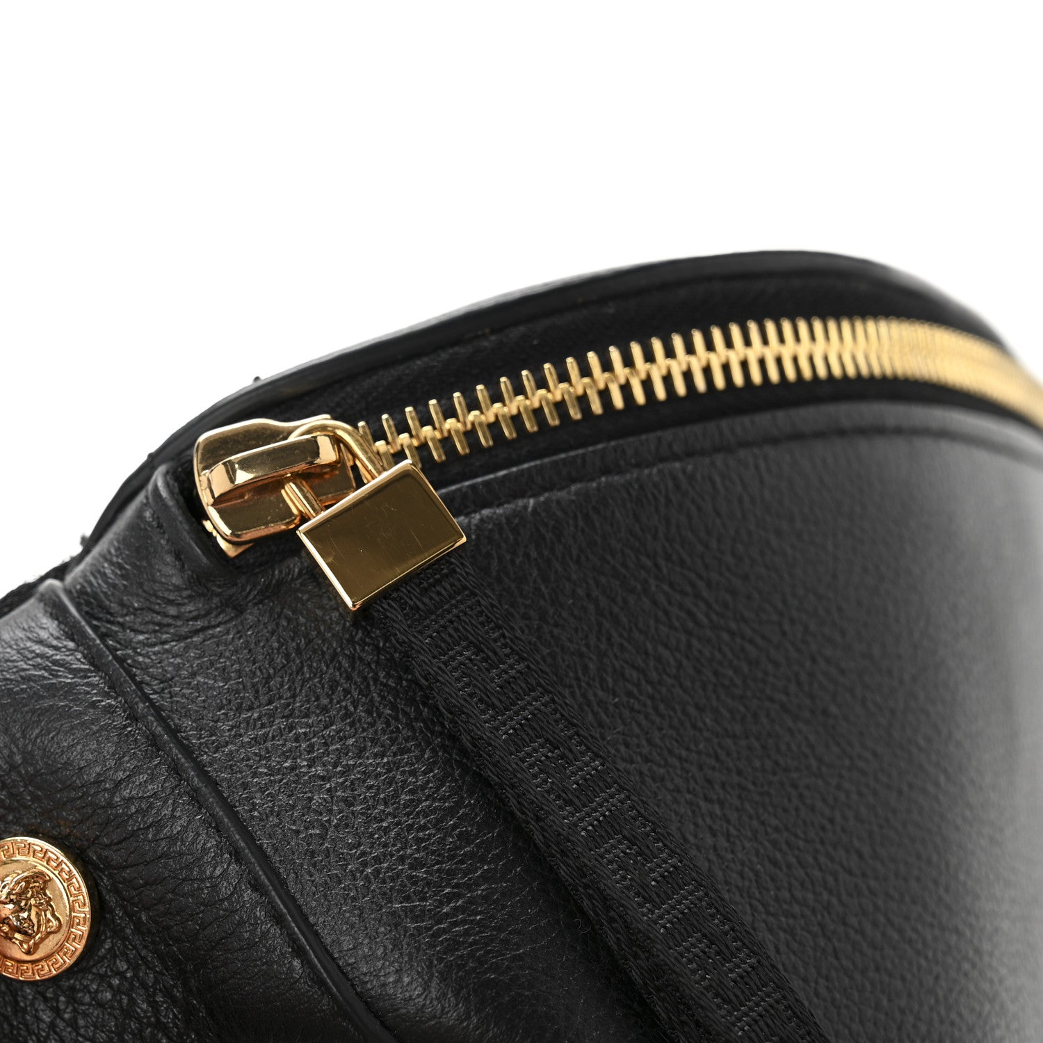 Versace Grained Calfskin Vanitas Medea Belt Bag Black 11 of 13