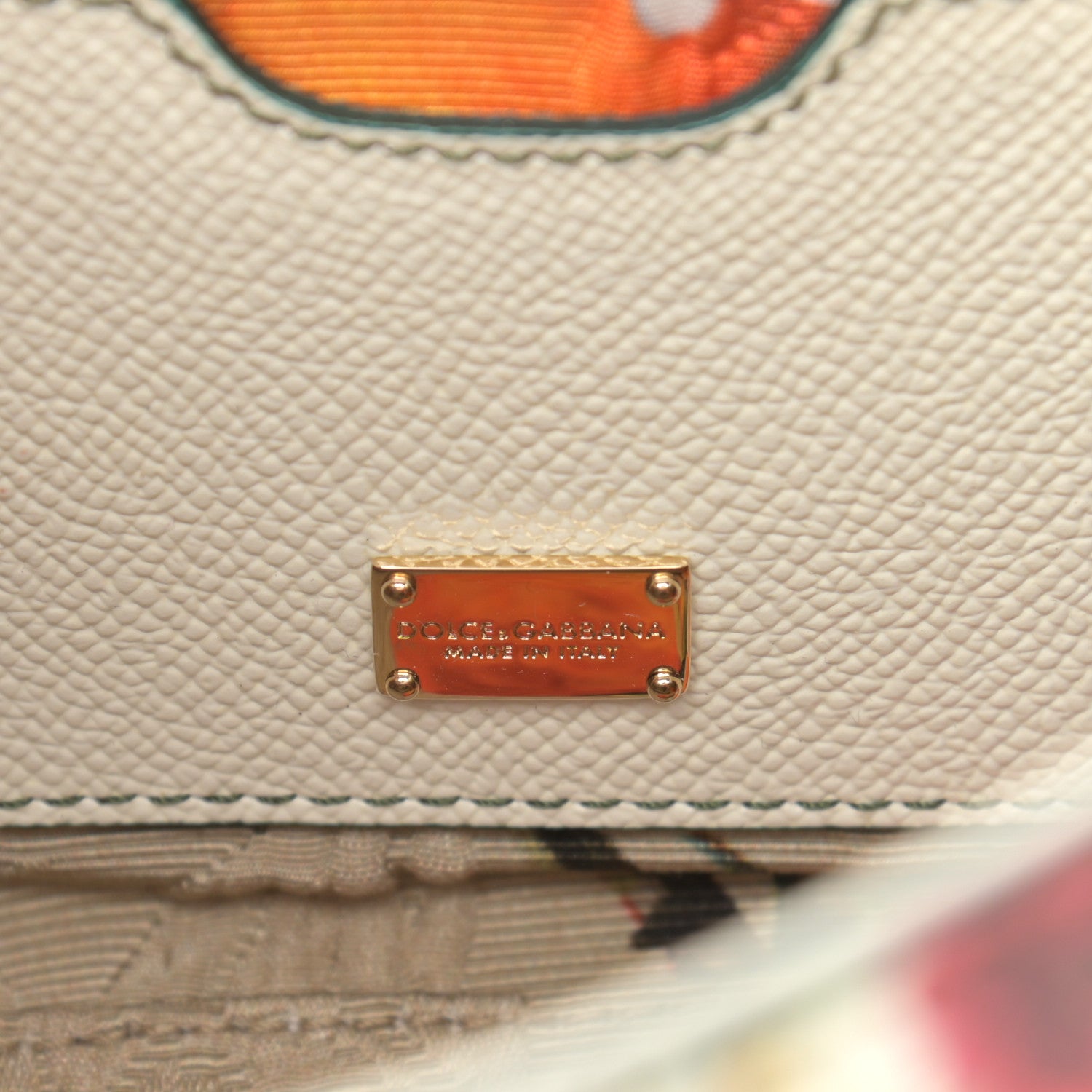 Dolce & Gabbana Dauphine Lemon Print Small Miss Sicily Satchel White 6 of 15