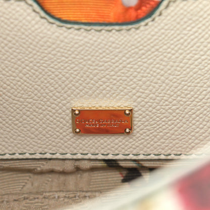 Dolce & Gabbana Dauphine Lemon Print Small Miss Sicily Satchel White 6 of 15