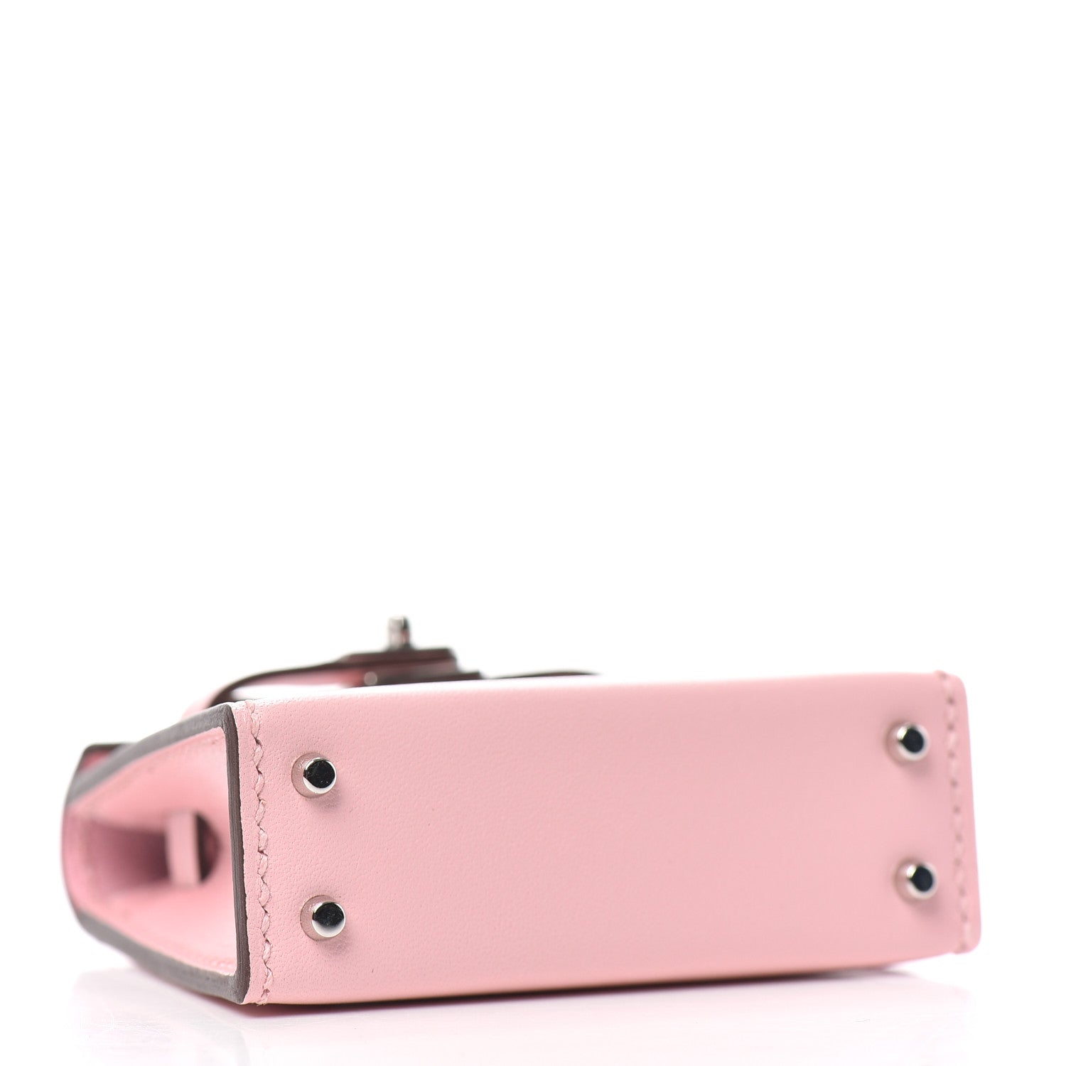 Hermes Tadelakt Mini Kelly Twilly Bag Charm Rose Sakura 5 of 5