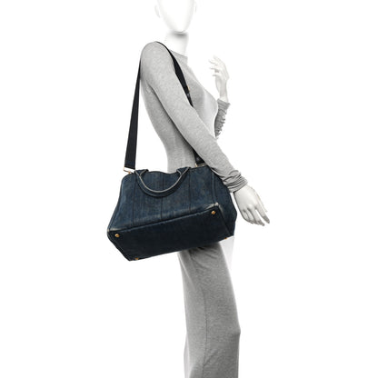 Prada Denim Canapa Logo Tote Avio 2 of 13