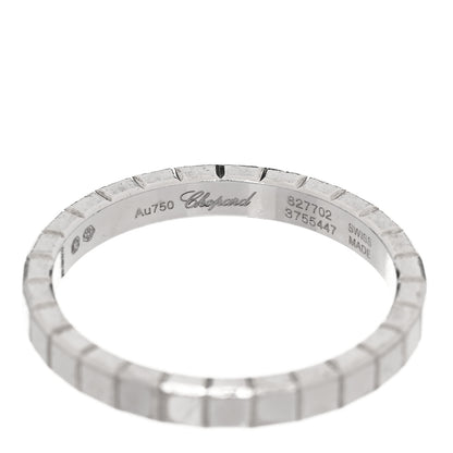 Chopard 18K White Gold Ice Cube Band Ring 53 6.25 4 of 5