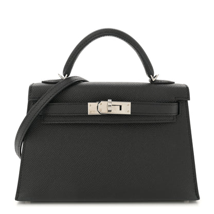 Hermes Epsom Mini Kelly Sellier 20 Black 1 of 11