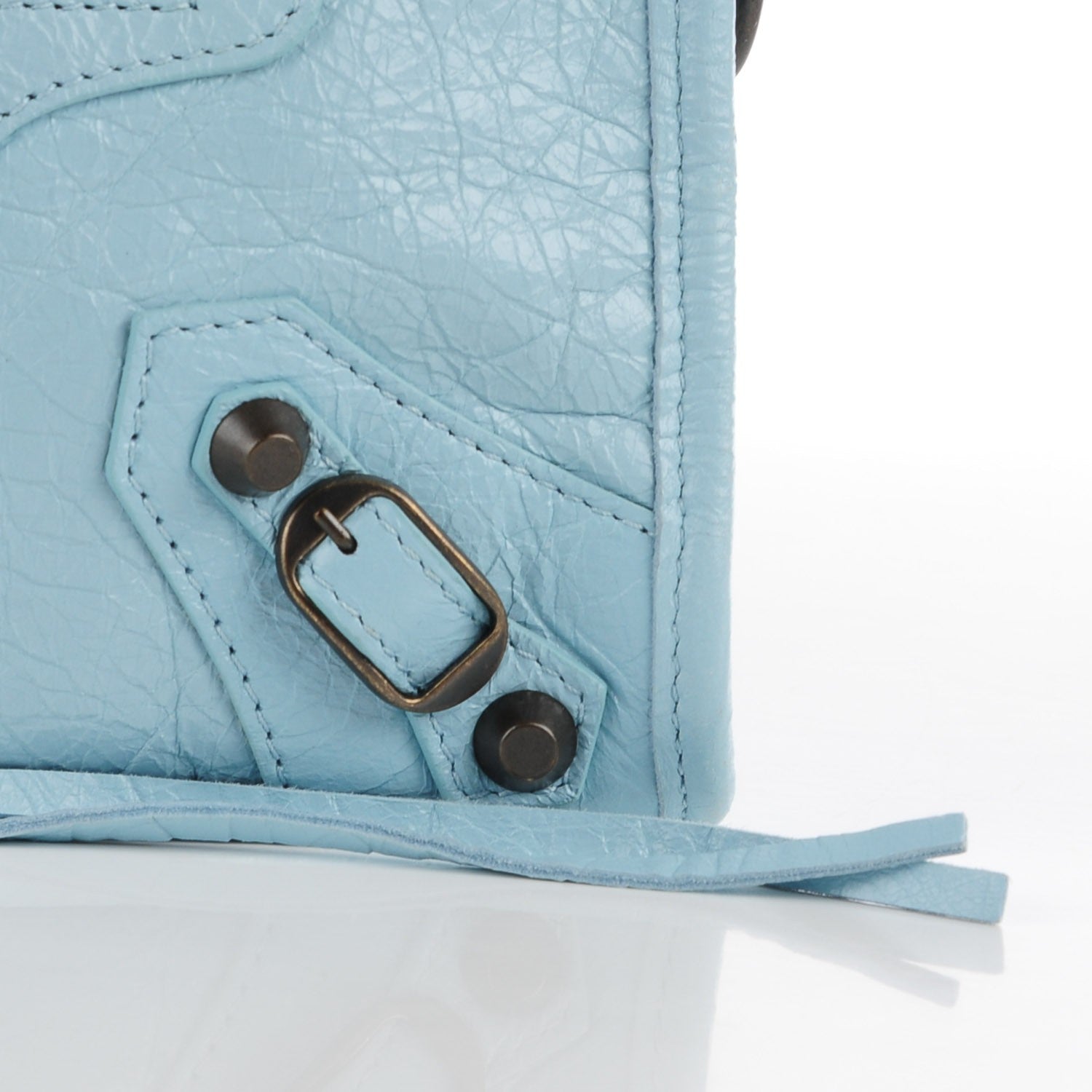 Balenciaga Agneau Classic Hardware Mini City Bleu Dragee 5 of 12