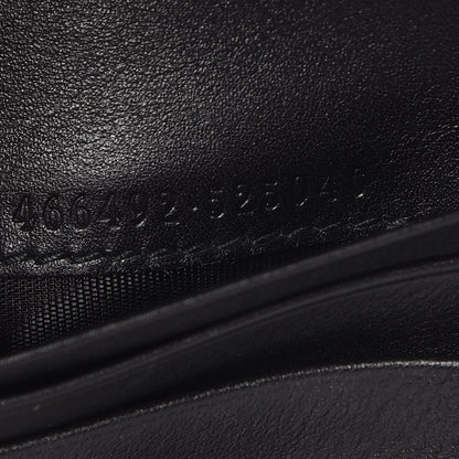 Gucci Calfskin Matelasse GG Marmont Card Case Wallet Black 9 of 9
