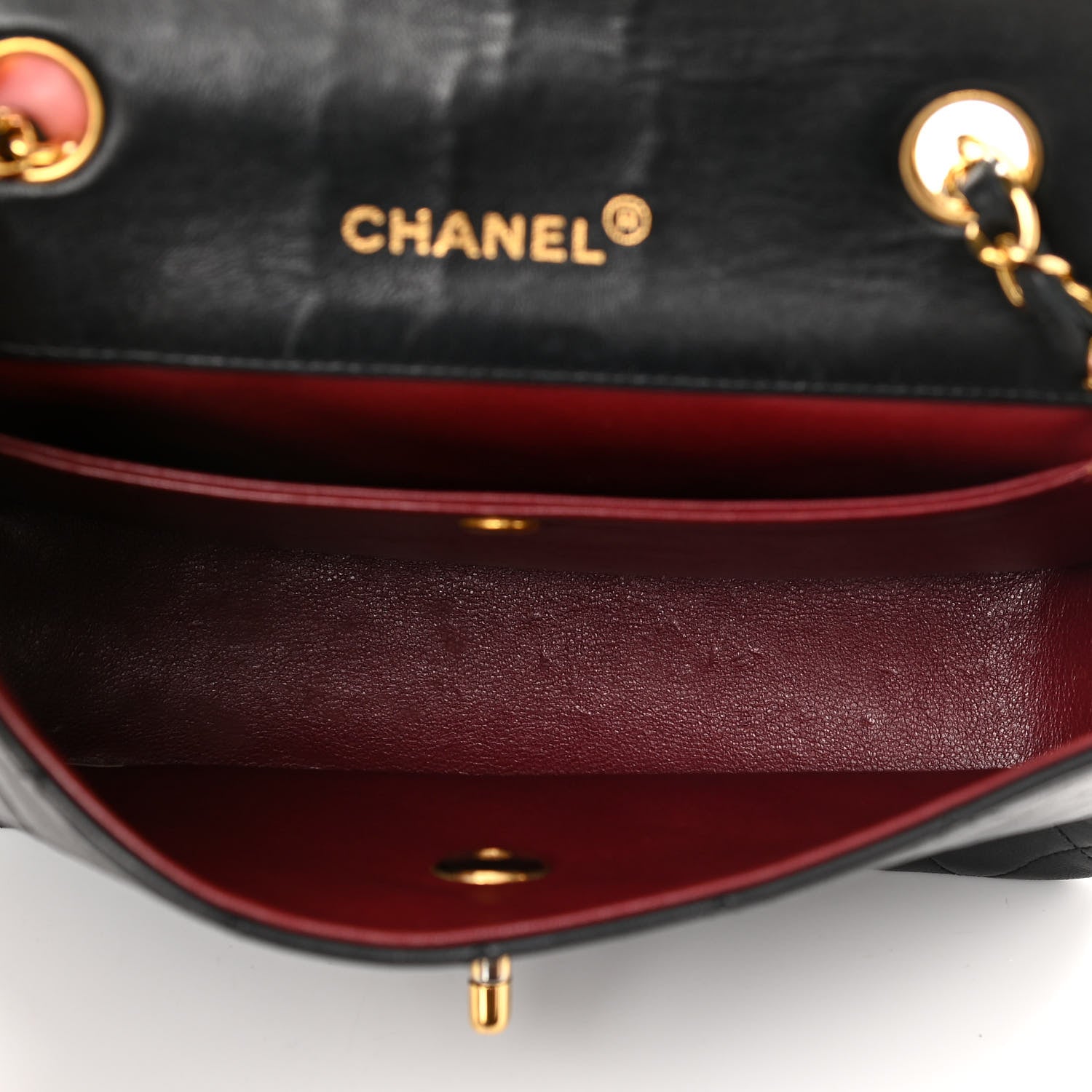 Chanel Lambskin Quilted Medium Single Flap Black 5 of 13