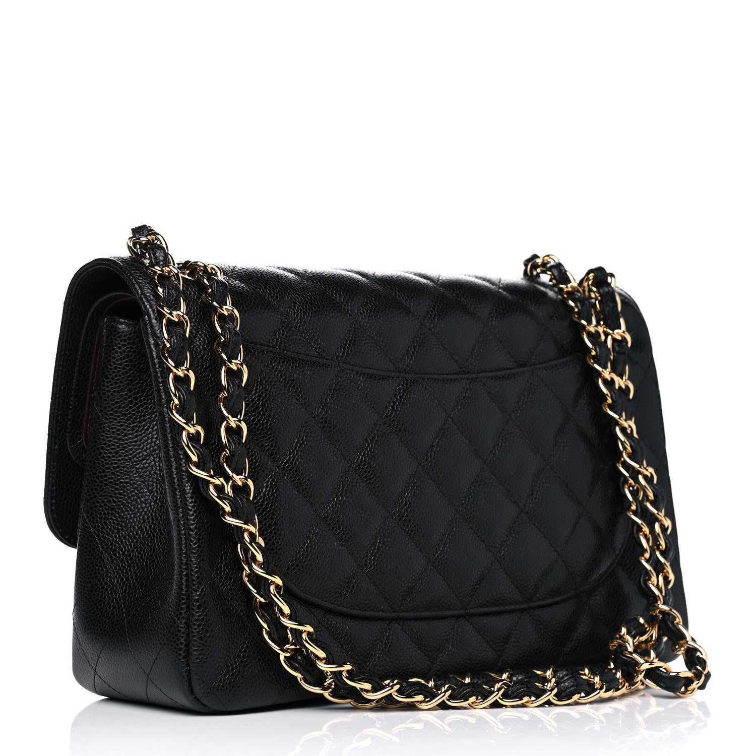 Chanel Caviar Quilted Jumbo Double Flap Black 2 of 4