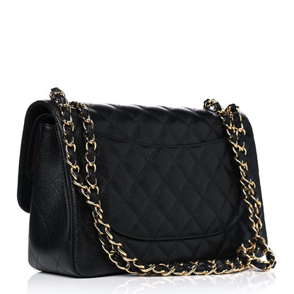 Chanel Caviar Quilted Jumbo Double Flap Black 2 of 4