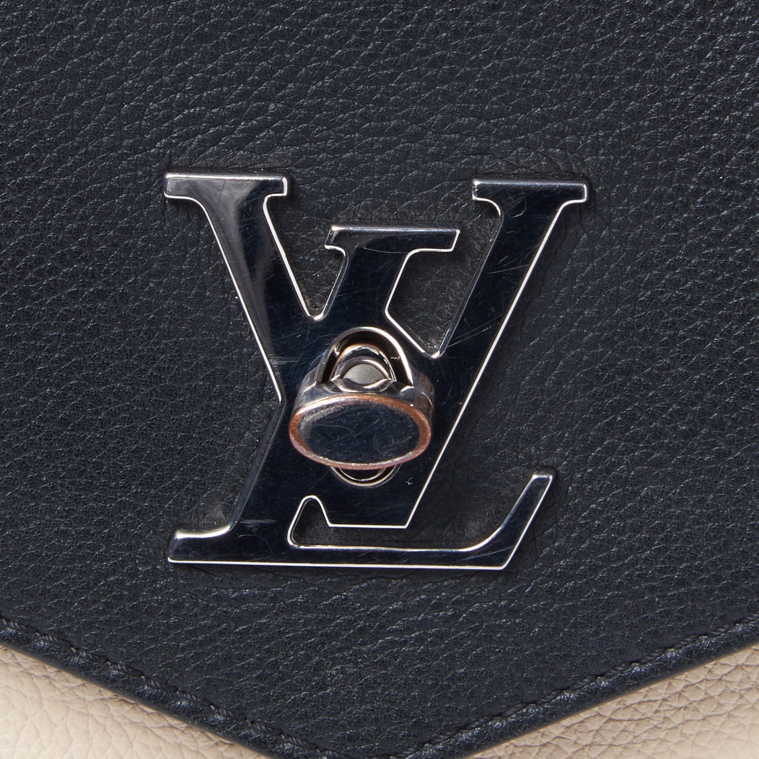 Louis Vuitton Soft Calfskin My Lockme Top Handle Vanille Black 9 of 11