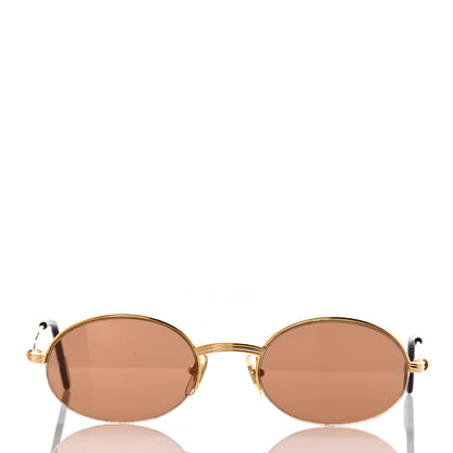Cartier Rimless St Honore Oval 135 Sunglasses Brown Gold 2 of 8