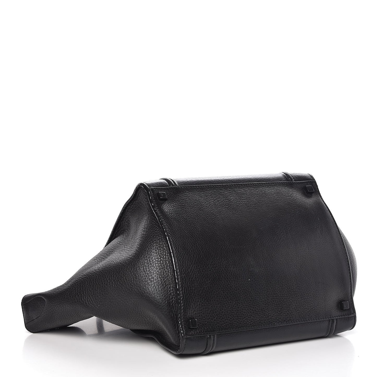 Supple Calfskin Medium Phantom Luggage Black