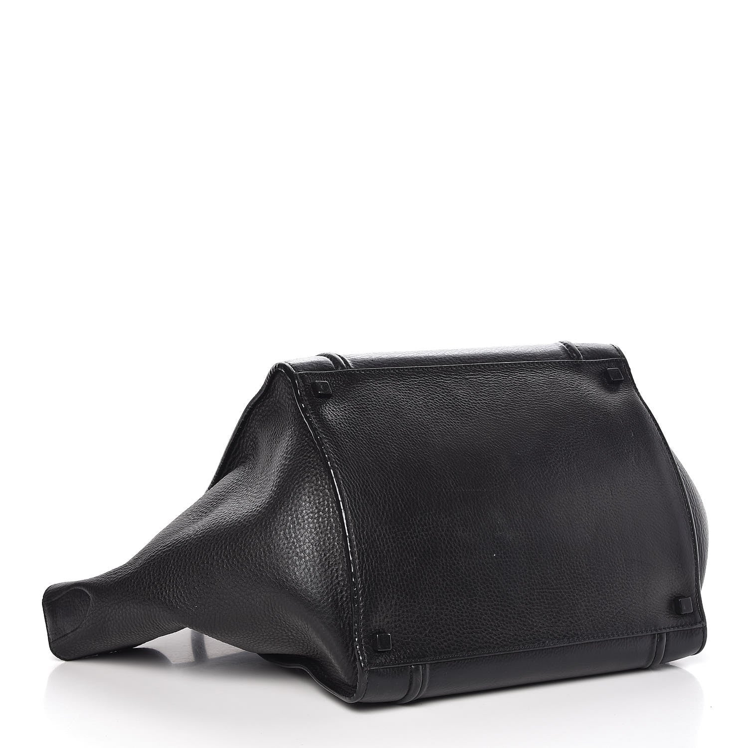 Celine Supple Calfskin Medium Phantom Luggage Black 4 of 8