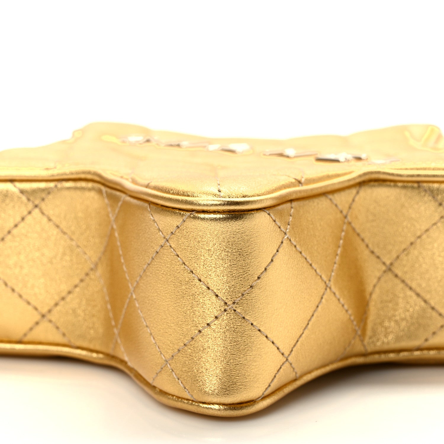 Chanel Metallic Lambskin Quilted Walk Of Fame Star Bag Gold 9 of 10