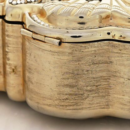 Judith Leiber Crystal Butterfly Celestrina Minaudiere Clutch Gold 12 of 12