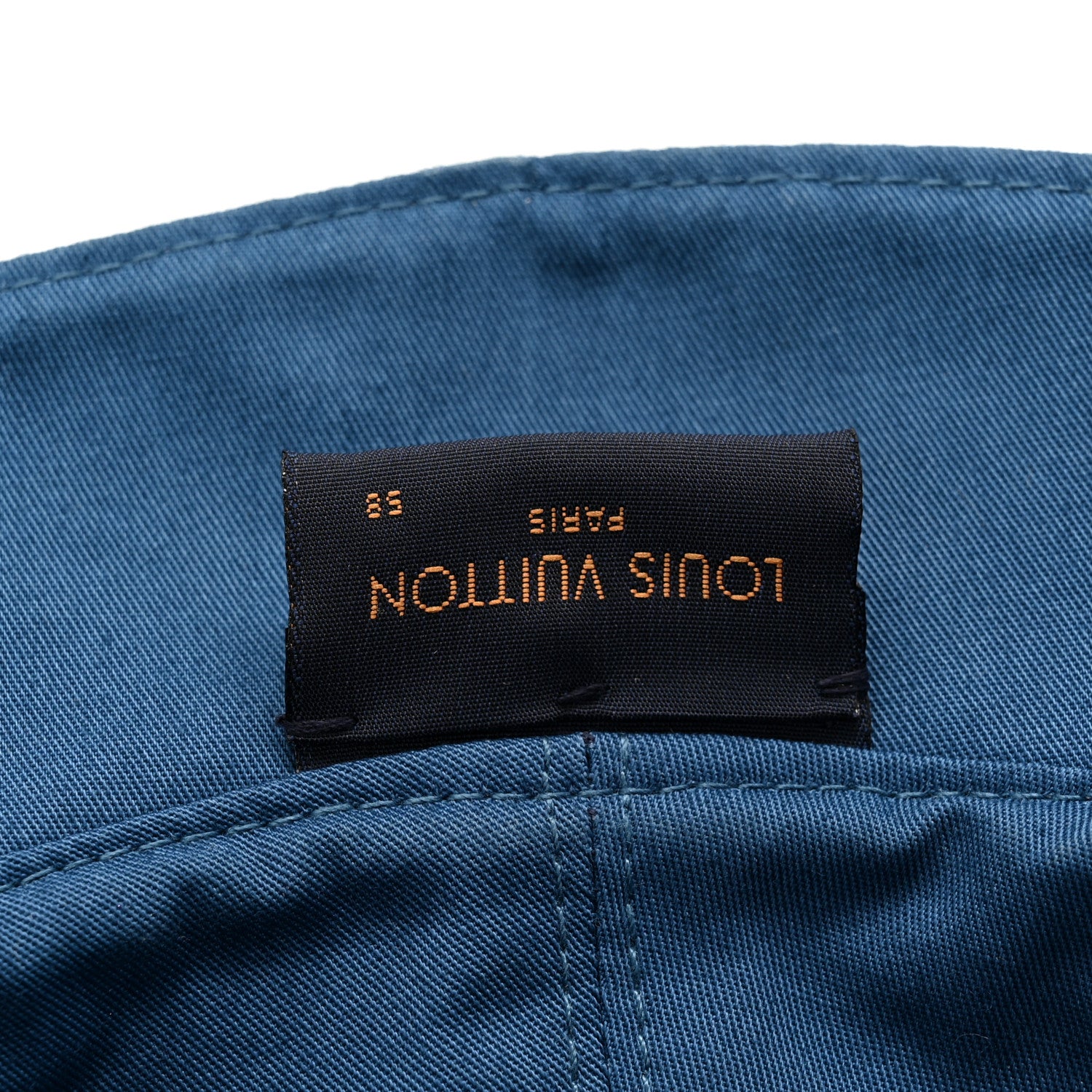 Louis Vuitton Monogram Denim Transformable Bob Bucket Hat 58 Blue 14 of 15
