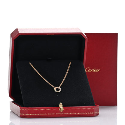 Cartier 18K Pink Yellow White Gold Trinity Double Chain Pendant Necklace 5 of 5