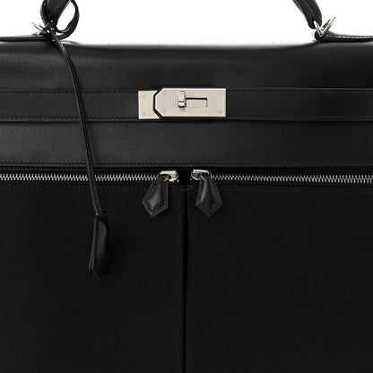 Hermes Box Toile Lakis Kelly 40 Black 8 of 11