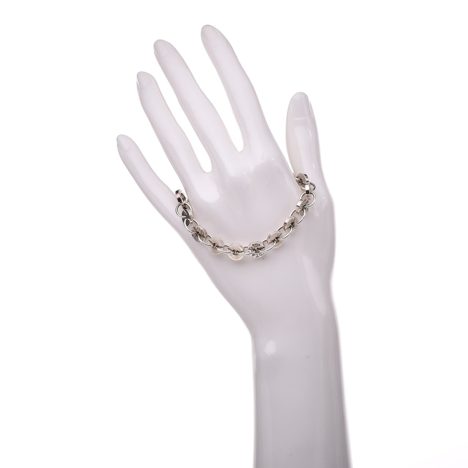 Tiffany Sterling Silver 1837 Circle Bracelet 2 of 4