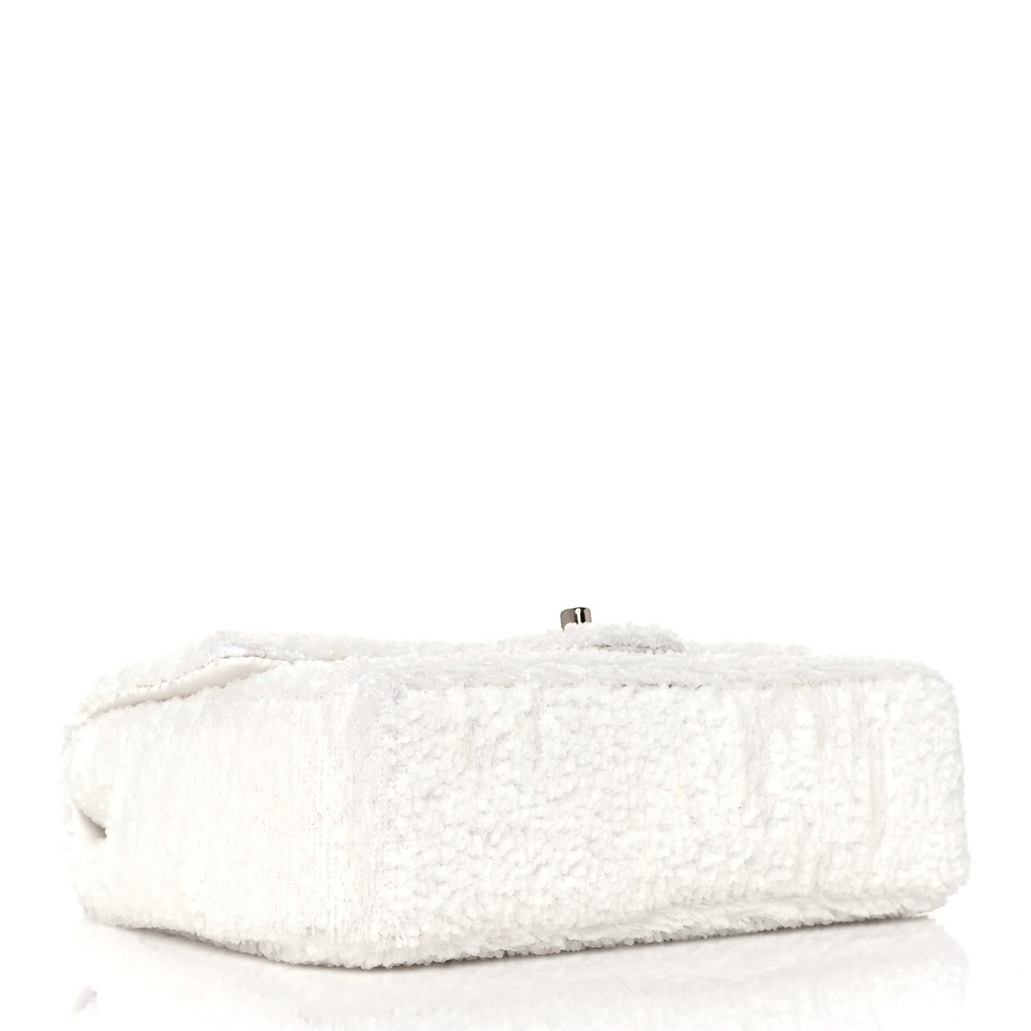 Sequin Mini Rectangular Flap White