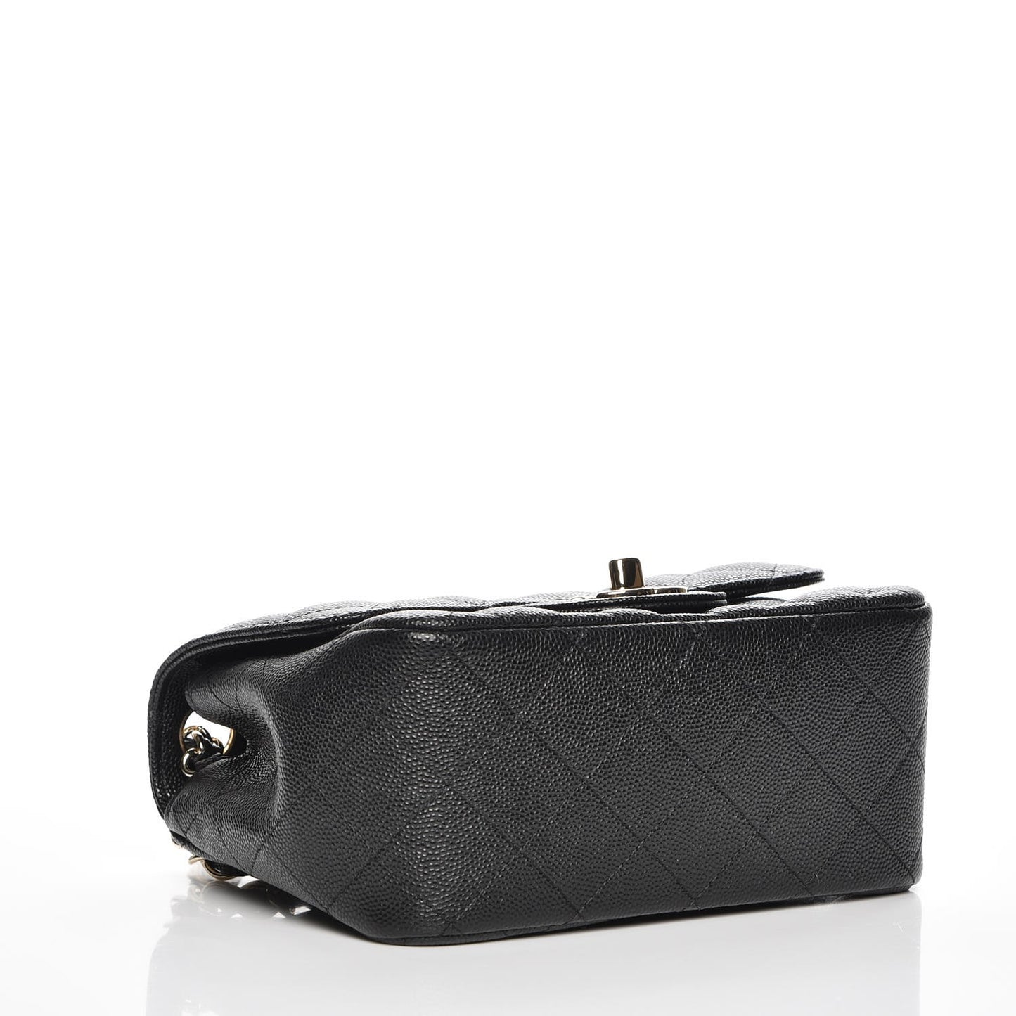 Caviar Quilted Mini Square Flap Black