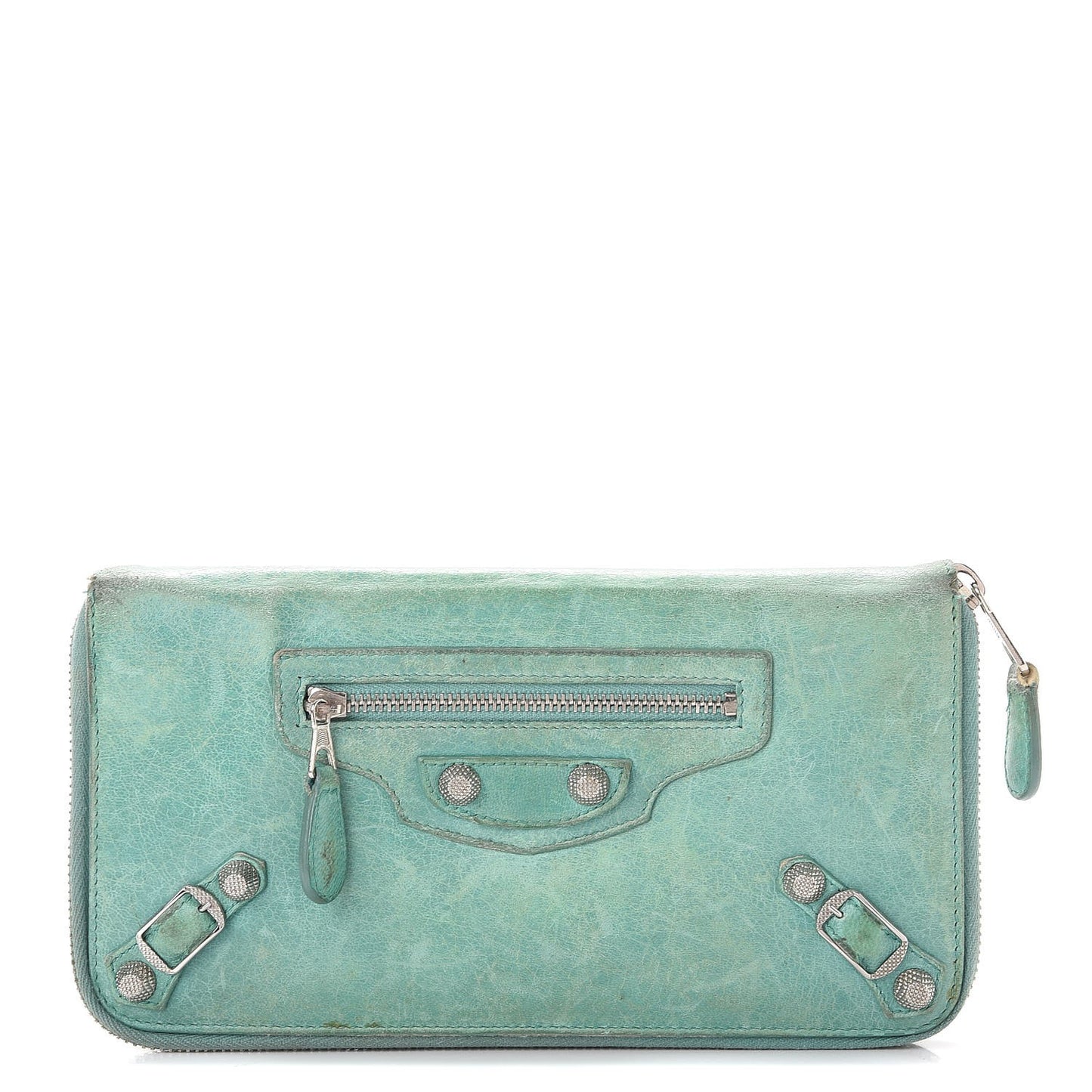 Agneau Giant 12 Silver Hardware Compagnon Wallet Papeete