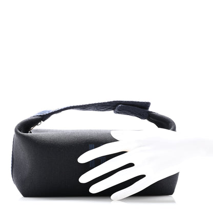 Hermes Canvas Small Bride-A-Brac Pouch Black Bleu Nuit 2 of 10