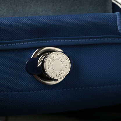 Hermes Vache Hunter Toile Militaire Herbag Zip 31 PM Bleu Brighton Bleu Saphir 11 of 11