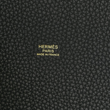 Hermes Taurillon Clemence Picotin Lock 22 MM Black 6 of 11