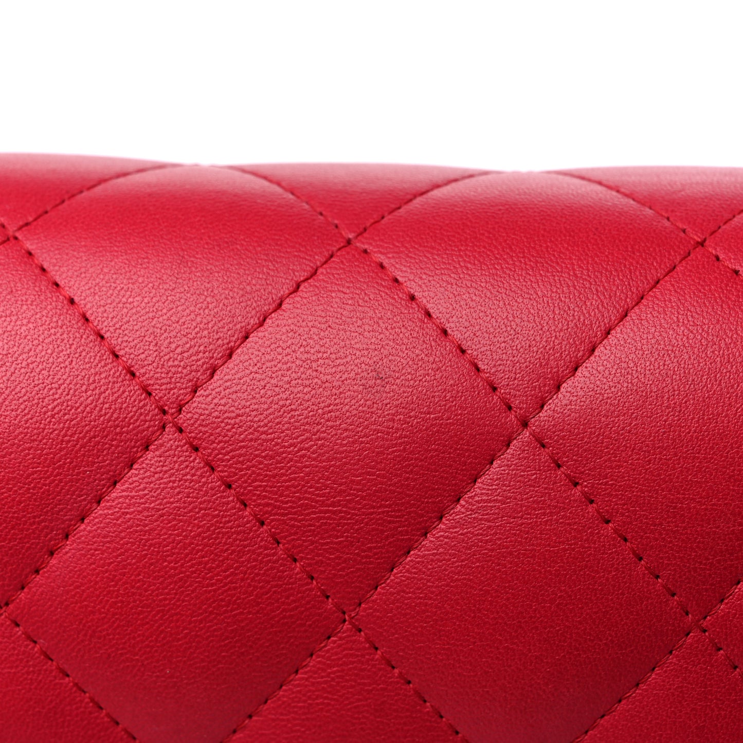 Lambskin Quilted Jumbo Double Flap Dark Pink