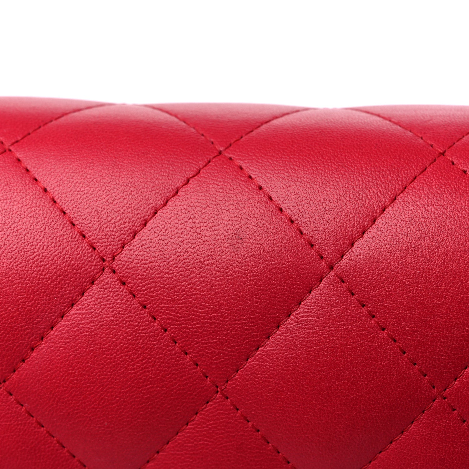 Chanel Lambskin Quilted Jumbo Double Flap Dark Pink 15 of 15
