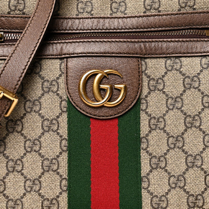 Gucci GG Supreme Monogram Web Small Ophidia Messenger Bag Brown 9 of 12
