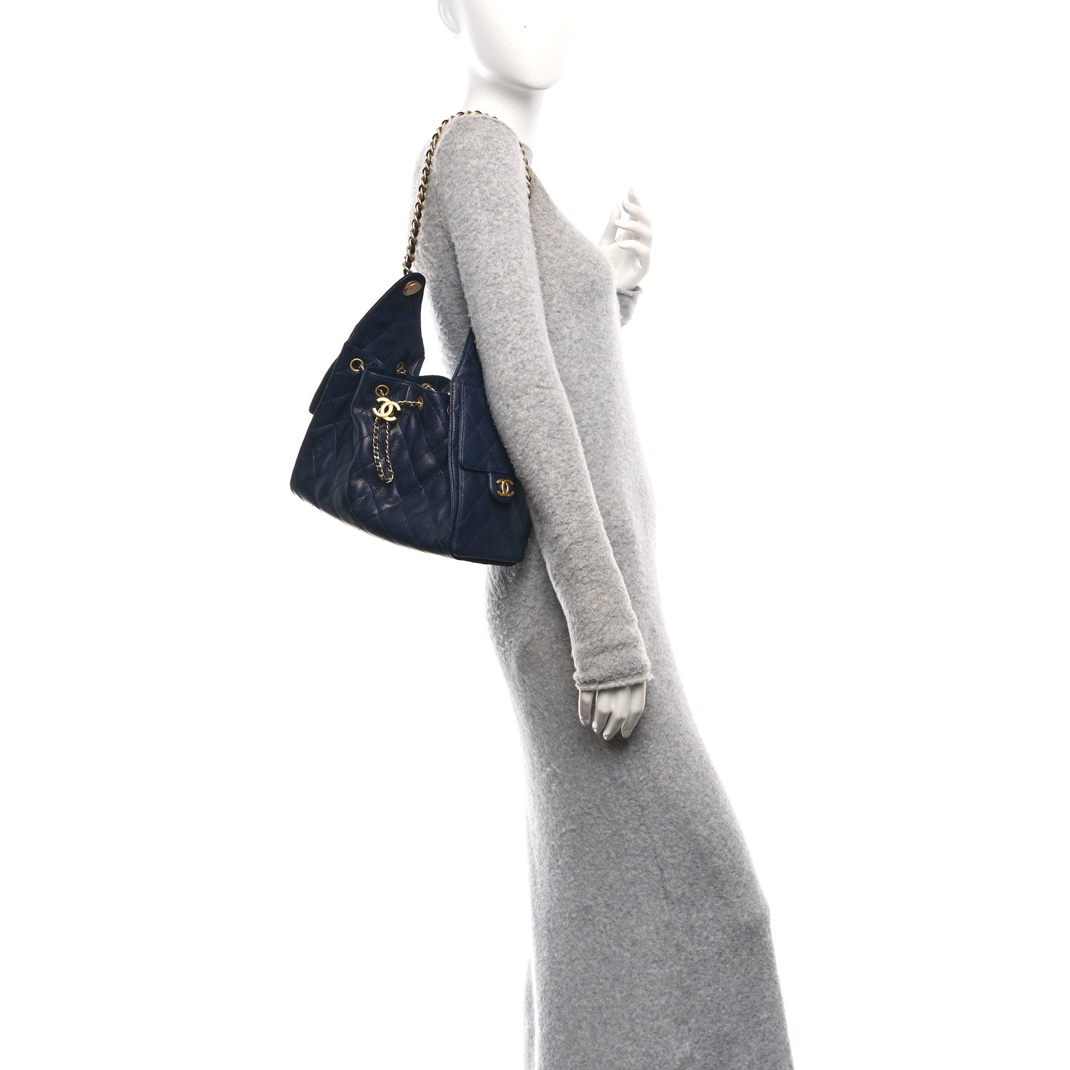 Chanel Caviar Quilted Small Chanel 25 Handbag Dark Navy 3 of 11