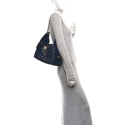 Chanel Caviar Quilted Small Chanel 25 Handbag Dark Navy 3 of 11