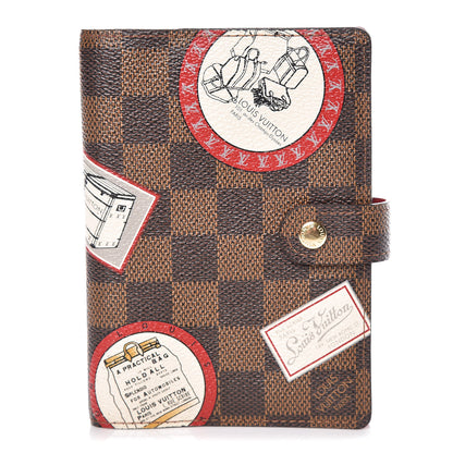Louis Vuitton Damier Ebene Patch Small Ring Agenda Cover 1 of 6