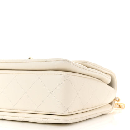 Chanel Caviar Quilted Coco First Flap White 9 of 10