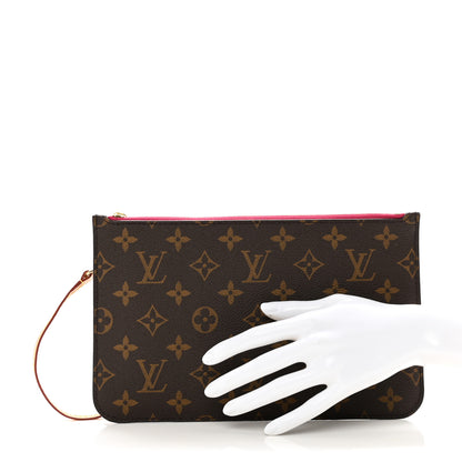 Louis Vuitton Monogram Neverfull MM GM Pochette Pivoine 2 of 6