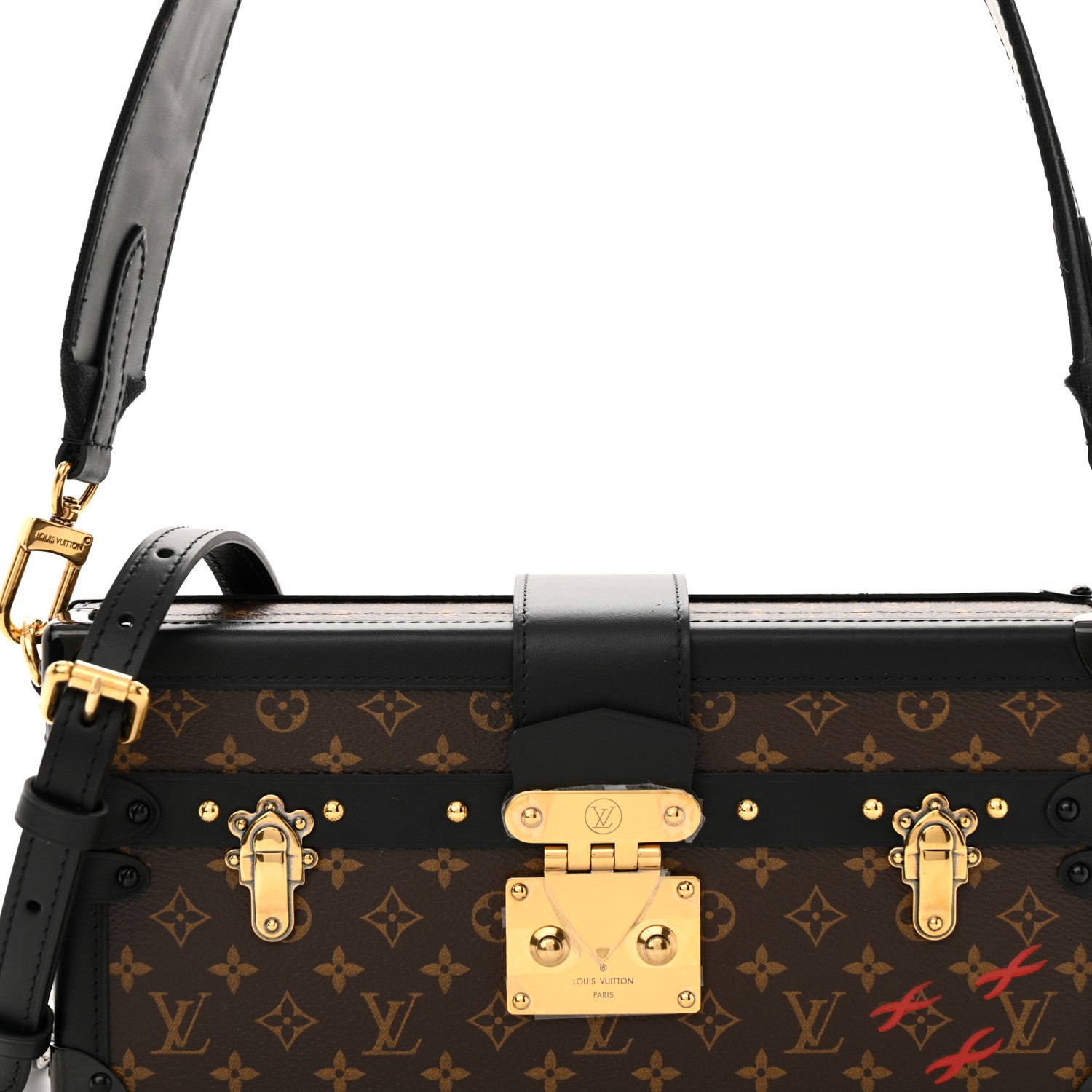 Louis Vuitton Monogram Petite Malle East West Black 8 of 11