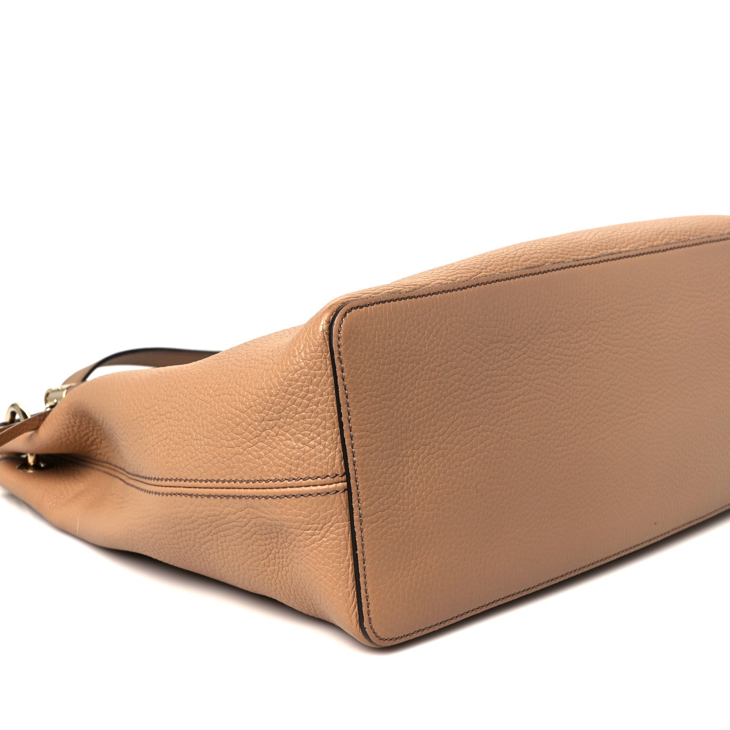 Gucci Pebbled Calfskin Large Soho Hobo Camelia 10 of 11