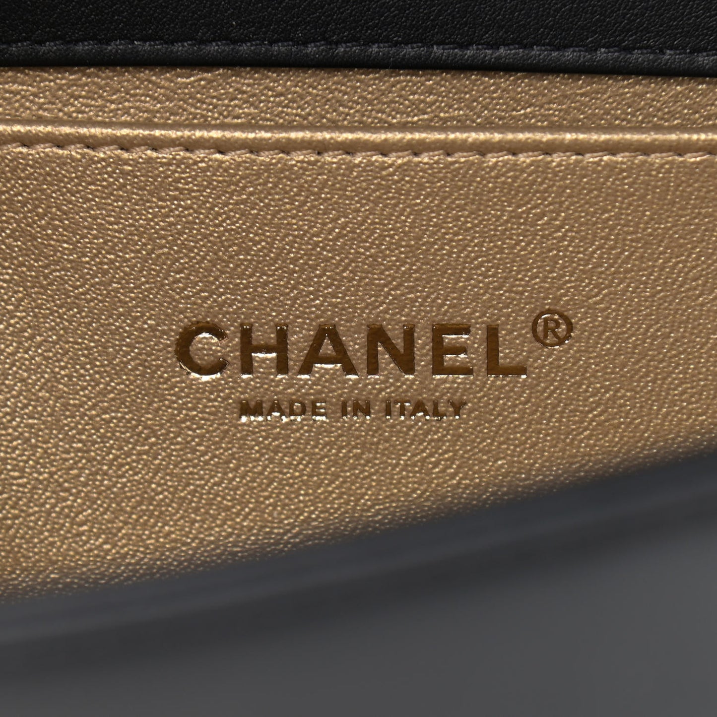 Crocodile Python Calfskin Embossed Medium Boy Flap Black Gold